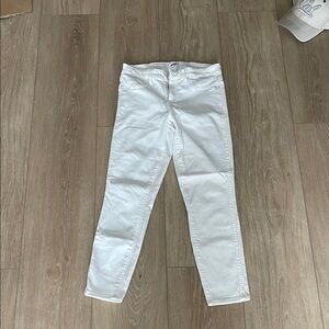 PAIGE Women's White Skinny Jeans